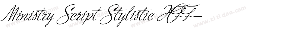 Ministry Script Stylistic HFF字体转换